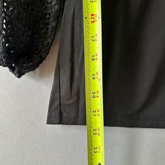 🎉5 for $45🎉 Talbots Yop Blouse Shirt Size XS Black - Picture 6 of 8